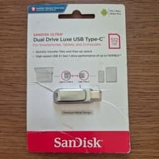 Image of SanDisk Ultra Dual Drive Luxe 512GB USB Flash Drive Brand New Memory Stick