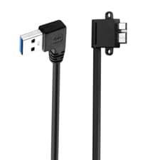 Image of USB 3.0 to Micro B Data Charging Cable | Male to Male | Left Angle