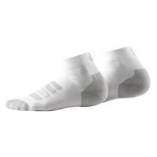 Image of SKINS Series 3 White Unisex Advanced 1/4 Trainer Socks Size Medium UK 5.5-8 NEW
