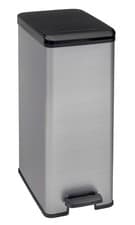 Image of Curver Deco Slim Bin Pedal 40L, Silver