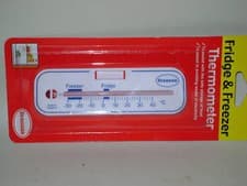 Image of Brannan Fridge Freezer Thermometer Temperature Gauge Oblong Plastic