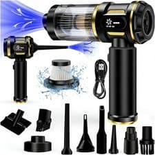 Image of Handheld Vacuum Cleaner, Powerful Cordless Rechargeable Car Vacuum, Lightweight