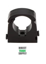 Image of Pipe Clip 15mm & 22mm Black Single Hinged Talon Multipack