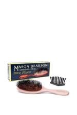 Image of Mason Pearson Handy Boar Bristle Hairbrush B3 (Pink, With Cleaner)