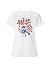 Image of Officially Licensed Slush Puppie Patriotic Puppie Women's T-shirt