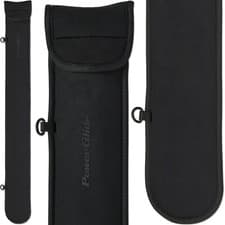 Image of Powerglide Skuba Soft 2 Piece Snooker / Pool Black Cue Case - Free P&P