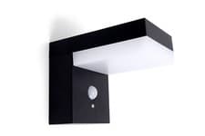 Image of Integral ILSWLB006 True Solar Outdoor Wall Light, 3000K, black, PIR, IP44, 6w