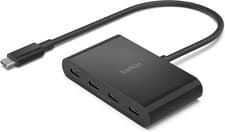 Image of Belkin CONNECT USB-C to 4-Port Hub, Multiport Adapter Dongle with 4 4 Port