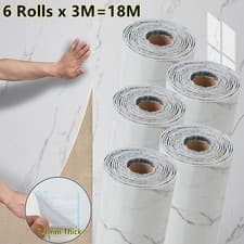 Image of 18M Thick Marble Wallpaper Kitchen Bathroom Waterproof Self-adhesive Wall Paper