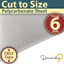 Image of Britshield 6mm Opal White Polycarbonate Roofing Sheet - UV Protection