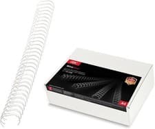 Image of GBC WireBind Binding Wires, 14 mm, 125 Sheet Capacity, A4, White, Pack of 100, R