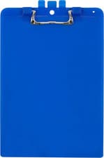 Image of Snopake A4 Blue Clipboard with Pen Holder, Heavy Duty Ergonomic Metal Clip 