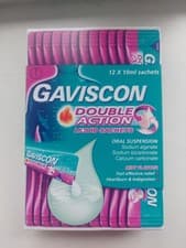 Image of Gaviscon Double Action Liquid Sachets Mint Flavored, 12-Pack, 10ml Each