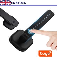 Image of Smart Fingerprint Door Lock Electronic Digital Password Key Card Handle Tuya APP