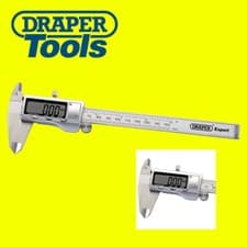 Image of Draper 80859 Expert Dual Reading 0-150mm / 0-6" Digital Vernier Caliper - NEW