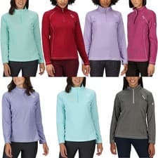 Image of Regatta Womens Montes Lightweight 1/2 Zip Outdoor Fleece Pullover