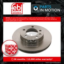Image of 2x Brake Discs Pair Vented fits VAUXHALL MOVANO B 2.3D Front 2010 on 302mm Set