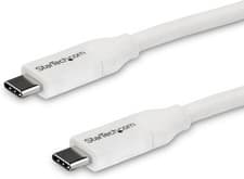 Image of StarTech.com USB-C to USB-C Cable w/ 5A PD - M/M - White - 4 m (13 ft.) - USB
