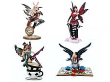 Image of MAD HATTER WITH TEACUP / - ALICE IN WONDERLAND FAIRY / QUEEN OF HEARTS NEMESIS