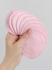 Image of 10pcs Reusable Makeup Remover Pads, Gentle On Skin Washable Quick Makeup Removal