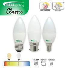 Image of BELL LED Bulbs SMD GLS Candle Golf Ball | B22 E14 E27 Warm / Cool/ Natural White