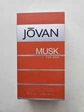 Image of Jovan Musk for Men (236 ML) Aftershave / Cologne Splash 8 fl oz Brand New Boxed