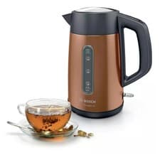 Image of Bosch DesignLine Plus TWK4P439GB Stainless Steel Cordless Kettle 1.7L - Copper