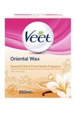Image of Veet Oriental Wax Strips Essential Oils and Floral Vanilla 250ml