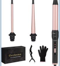 Image of Interchangeable 3 Barrel Curling Iron Set - Perfect Curls for Any Hair Type