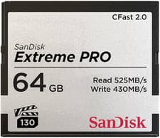Image of Sandisk Extreme PRO Cfast 2.0 Memory Card, 64 GB