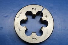 Image of 1 3/8" ANF Die 1 inch and 3/8-12 ANF HSS GRD Split die 3" diameter 924/2196 new