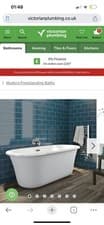 Image of Orchard Elsdon freestanding bath 1630 x 720 x 1 (FSB018)