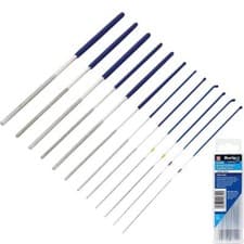 Image of BlueSpot 12pc Mini Round Fine Small Flexible Diamond Files Jewellery File 125mm