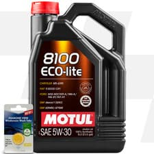 Image of Motul 8100 Eco-Lite 5W-30 Fully Synthetic Engine Oil 5L 5 Litre + 5L SCREENWASH