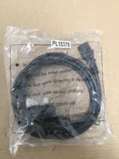 Image of PL15376  UK MAINS PLUG TO IEC C13 SOCKET LEAD, 6A, BLACK,  NEW / BAGGED / UNUSED
