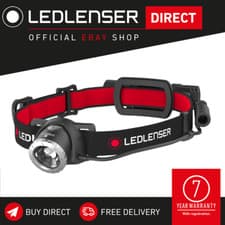 Image of Ledlenser Head Torch Rechargeable LED 600 lm Focusable, Inc Rear Red Light, H8R