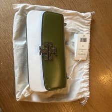 Image of Tory Burch NWT Eleanor E/W Small Convertible Shoulder Bag Matcha Green 300