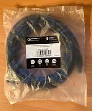 Image of 5m RJ45 CAT5e UTP Stranded Flush Moulded Network Cable - 24AWG - Black 28-0050BK