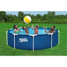 Image of Above ground pool, 10ft x 30in Dark Blue Round Steel Pro
