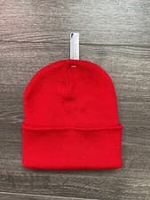Image of Beechfield Original Cuffed Beanie Double Layer Knit Hat Winter B45 - Red