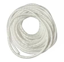 Image of Spiral Wrap Cable Tidy White Leads Binding / PC TV Home Cinema Wire Management