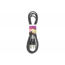 Image of DMX Lighting Cable 3-Pin XLR Plug 2 XLR Socket Shielded Insulated Lead 0.75m 20m