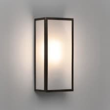 Image of Astro 1183009 Messina Frosted Outdoor Wall Light Bronze