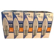 Image of 10 X Status 42W/55W SBC Small Bayonet Cap B15 Halogen Clear Candle Bulb Dimmable
