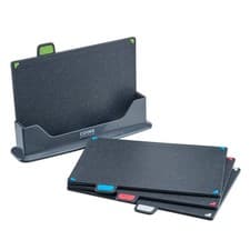 Image of Cooks Professional 4 Piece Index Chopping Board Set | Grey