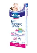 Image of Milton Mini Sterilising Tablet Baby Soother Sanitising Dummy Germs Cleaner