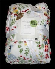 Image of Christmas Nutcracker Play Characters Full / Queen 90 x 90 Blanket Throw NWT