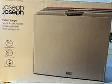 Image of Joseph Joseph Folio Large Set Of 4 Chopping Boards With Storage Case BNIB
