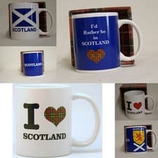 Image of Scotland Mug Brand New in Box - Fine Porcelain Mug - Scotland Flag, Football Mug