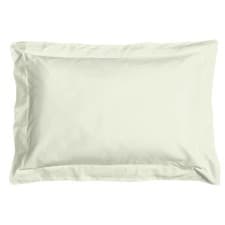 Image of Pair of 400 THREAD EGYPTIAN COTTON SATEEN OXFORD PILLOWCASES - CREAM
